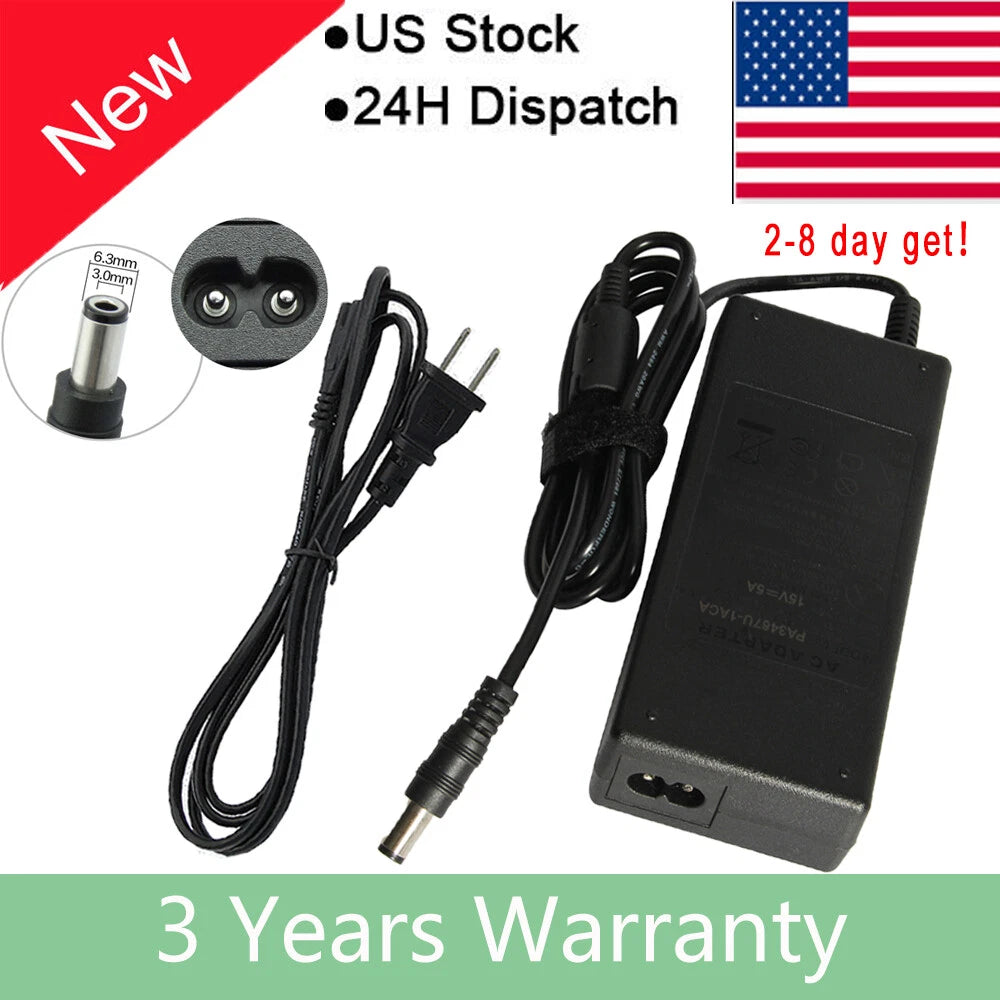 Power Adapter for Toshiba PA3201U-1ACA PA3283U-1ACA PA3283U-5ACA PA3469U-1ACA F