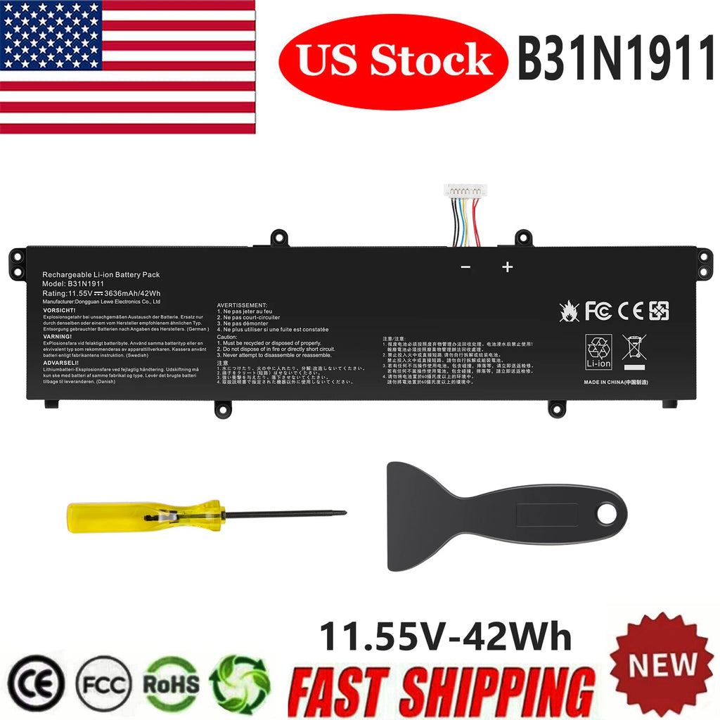 C31N1911 B31N1911 Battery for ASUS VivoBook Flip TP470EA TP470EZ X421DA S433EA