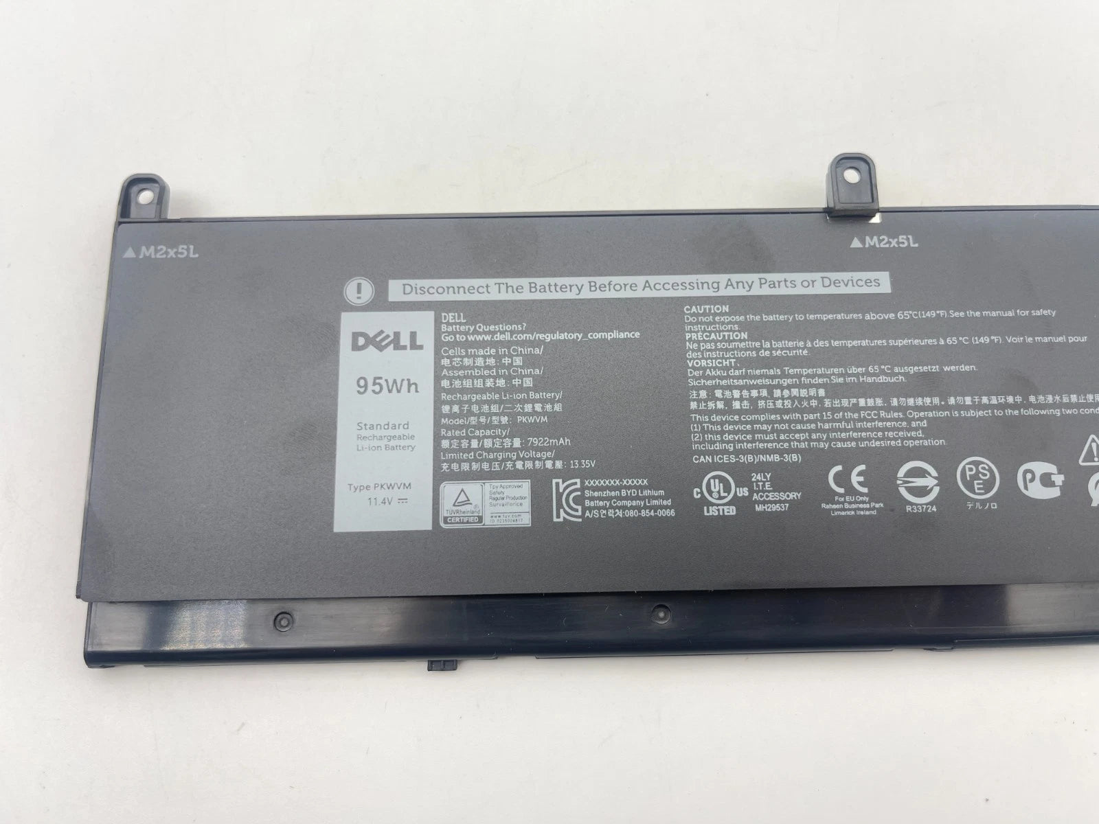 Genuine 95WH PKWVM Battery for Dell Precision 7550 7560 7750 7760 0CR72X OEM