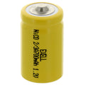 Exell 2/3A Size 1.2V 700mAh NiCD Button Top Rechargeable Battery