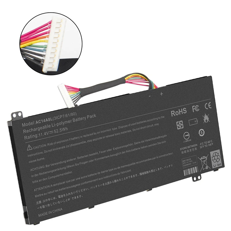 Battery AC14A8L For Acer V15 Nitro Acer Aspire VN7-571 VN7-571G VN7-591 VN7-791
