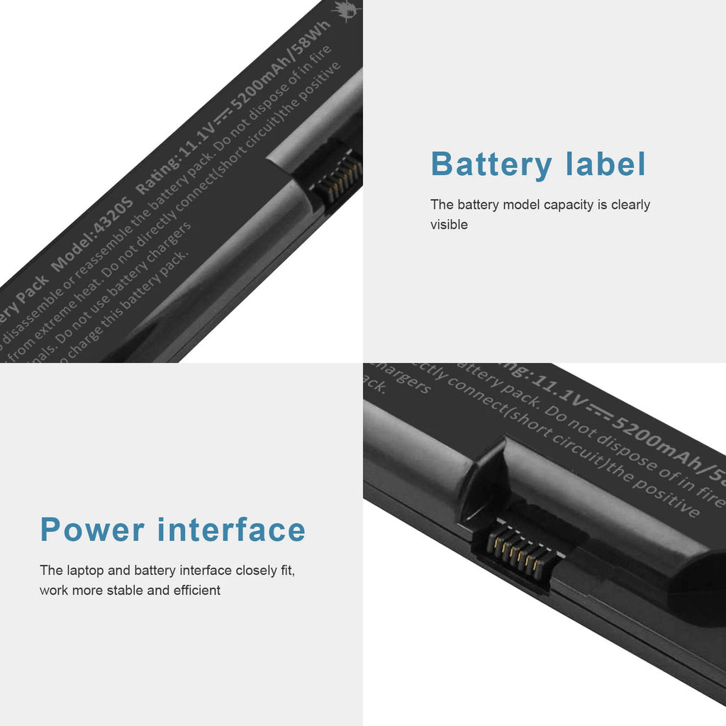 4320S Battery For HP ProBook 4321S 4325S 4326S 4420S 4520S JN04 JN06 PH06 PH09