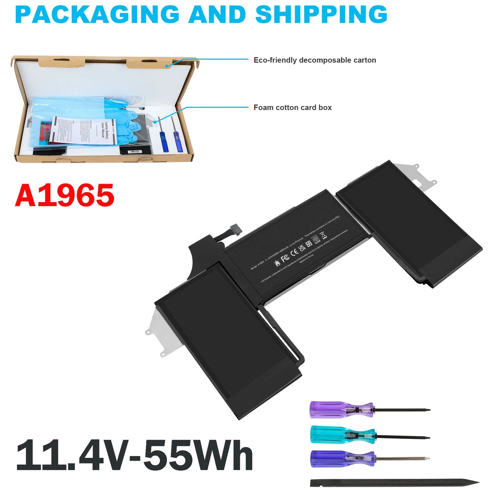 ??LOT A1965 Battery For Apple MacBook Air 13" Retina 2020 2018 2019 A2179 A1932