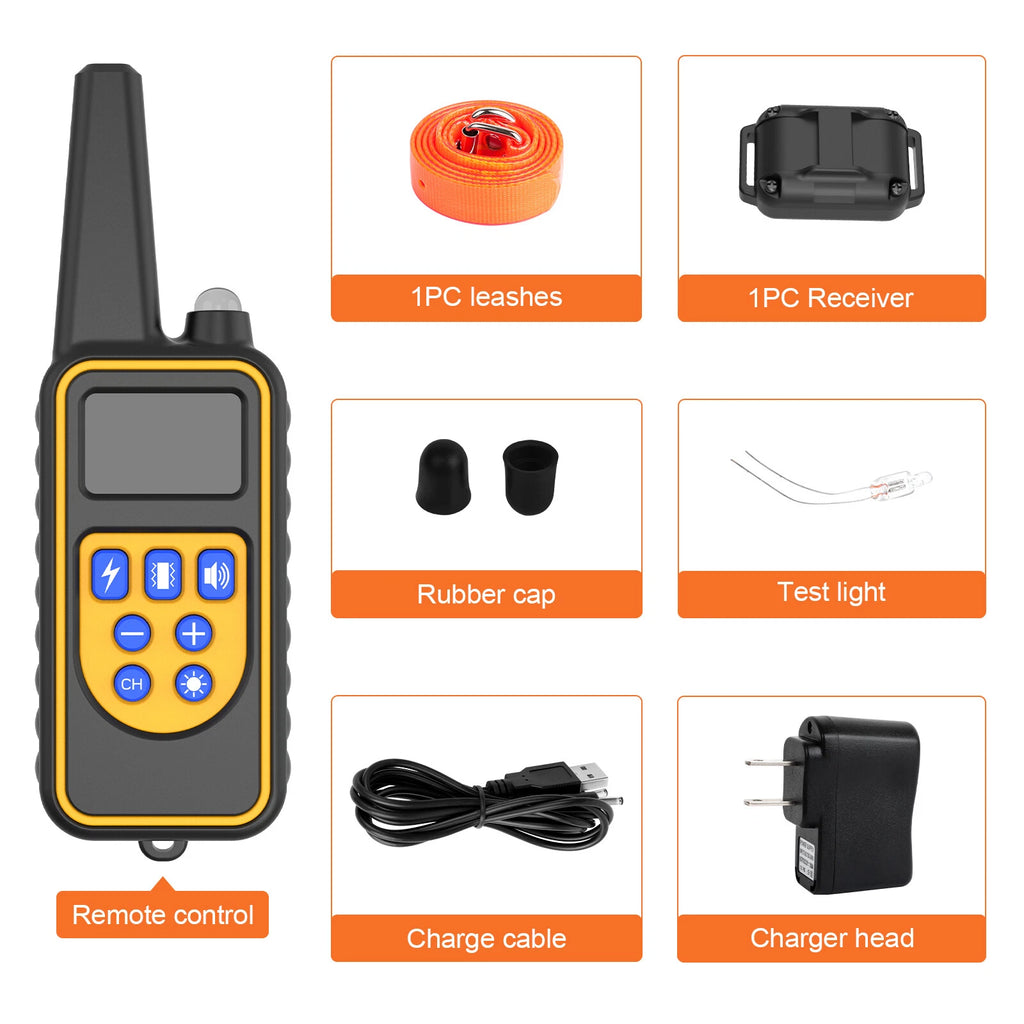 3000 FT Dog Training US Collar Rechargeable Remote Shock PET Waterproof Trainer
