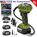 150PSI Portable Cordless Car Tire Inflator Air Compressor w/2x 21V Max Battery