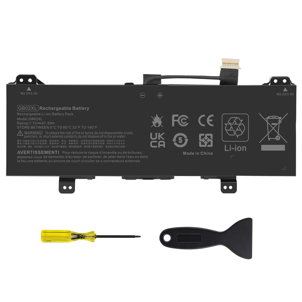 LOT Battery GB02XL For HP Chromebook X360 14"14B-CA0013DX L42583-002 7.7V 47.3WH