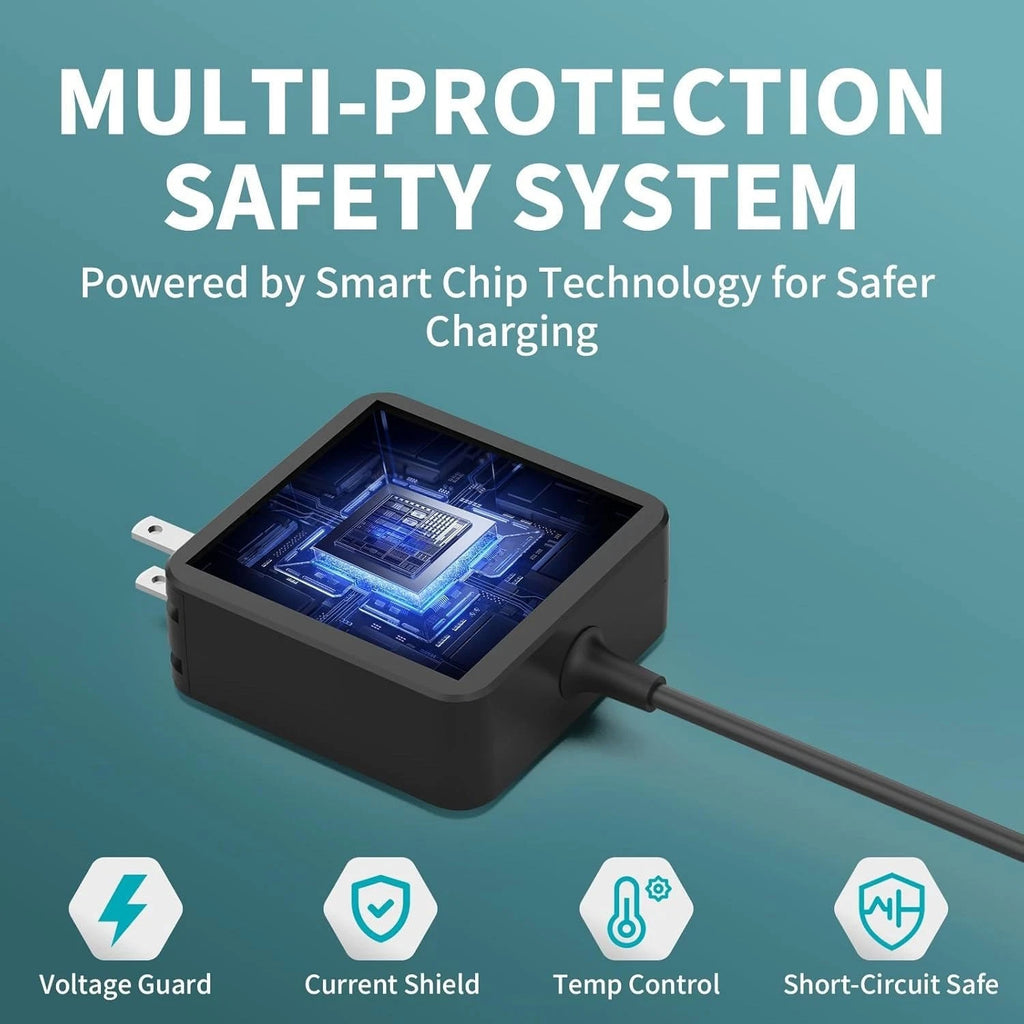 65W Type C USB-C Charger for Lenovo Chromebook 300e 100e Laptop Power Supply