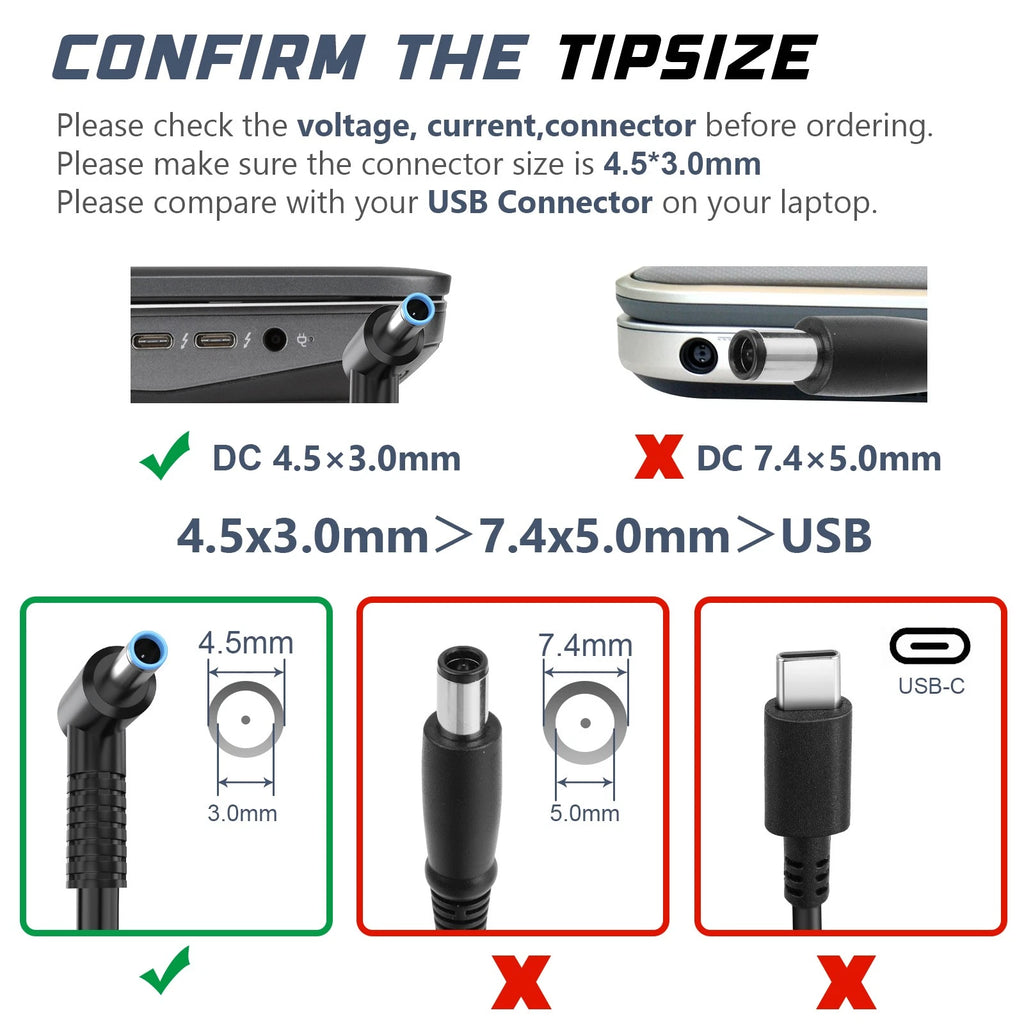 For HP 19.5V 200W AC Power Adapter Charger HP ZBook 17 G3 G4 Omen Slim Blue Tip