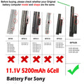 BPS26 VGP-BPS26 VGP-BPS26A VGP-BPL26 Battery For SONY VAIO CA CB EG 5200mAh 11.1
