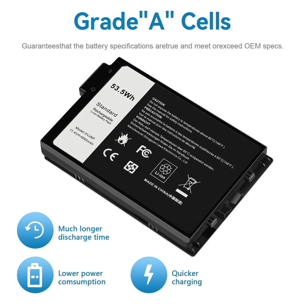 ?XVJNP Battery For Dell Latitude 5430 7330 Rugged Extreme 6JRCP 451-BCWQ M0TN3