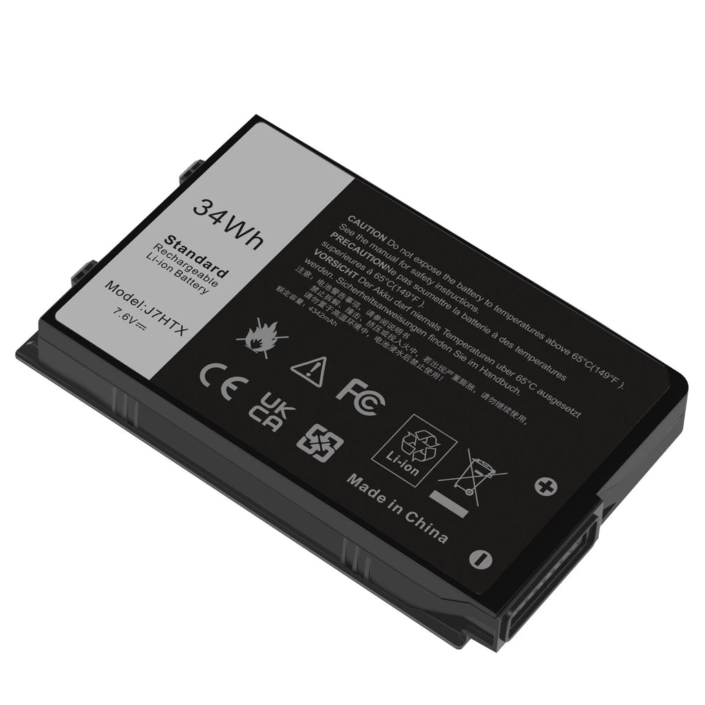 For Dell Latitude 12 7212 Rugged Tablet J7HTX 34Wh Li-Ion Battery- 2JT70