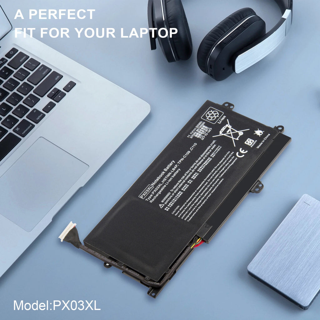 PX03XL Battery for HP Envy 14 Ultrabook Touchsmart 14 sleekbook M6-k Series 50Wh