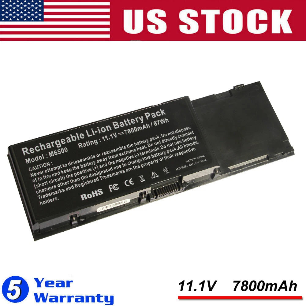 Laptop Battery For Dell Precision M6400 M6500 C565C DW842 G102C KR854 8M039