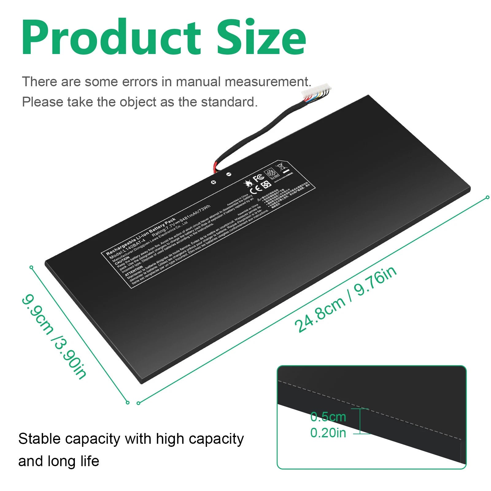L140BAT-4 Battery For CLEVO L140CU L141CU L140MU L141MU Schenker VIA 14/VIA