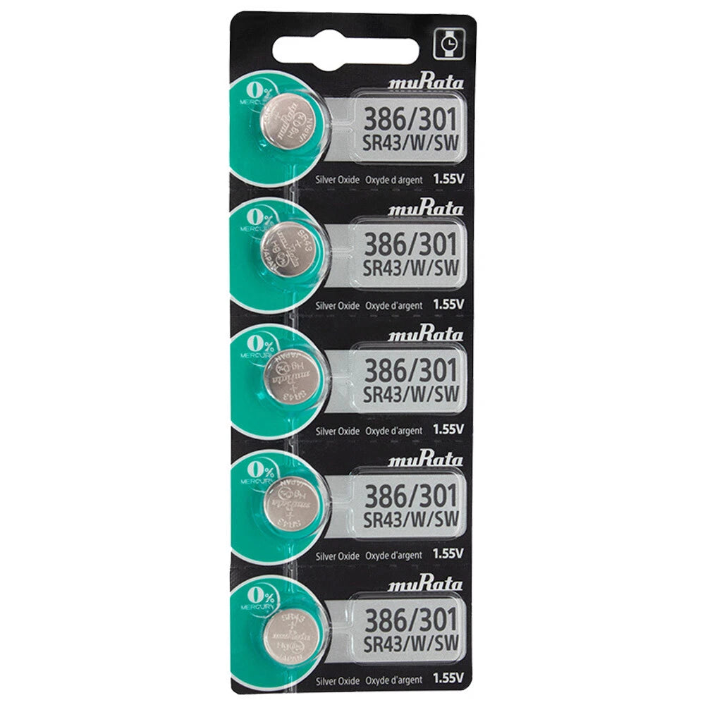 20 Murata Replaces Sony Silver Oxide SR43SW SR43W SR43 1.55V Watch Battery
