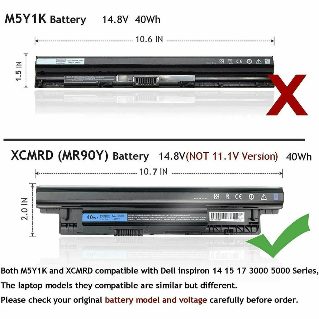 ?40Wh Battery For Dell Inspiron 15 3000 Series 3531 3537 3541 3542 3543 XCMRD
