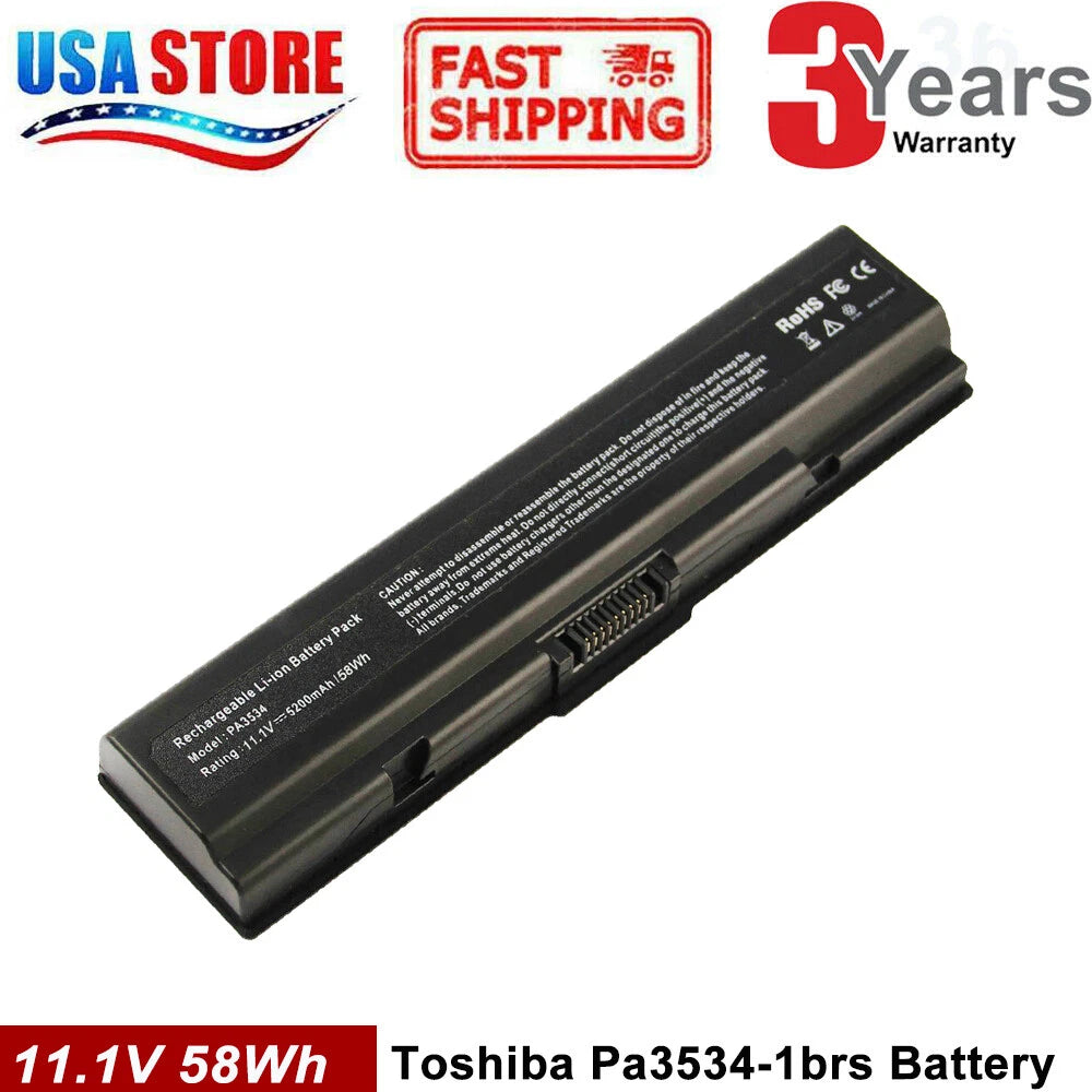 PA3534U-1BRS Battery For TOSHIBA Satellite L455 L500 L505 L550 L555 M200 PC