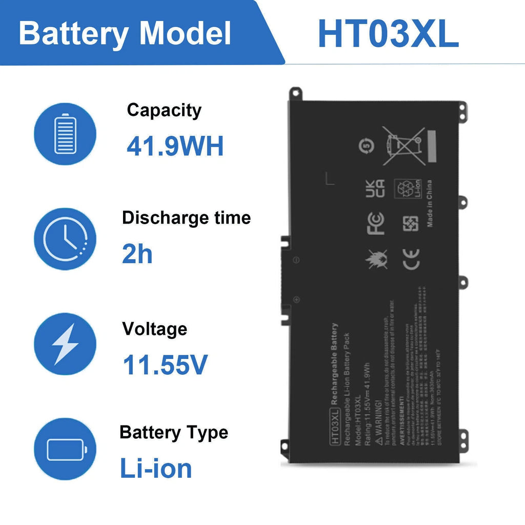 41.9Wh Battery For HP 240 245 250 255 470 G7 340 348 G5 Series HT03XL HSTNN-UB7J
