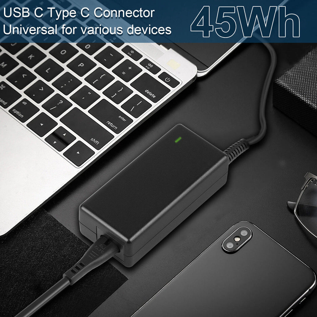 OEM USB-C Laptop Power Charger 45W For Dell Ac Adapter LA45NM150 04RYWW 0HDCY5