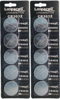 Loopacell CR3032 CR 3032 Lithium 3V 10 Batteries