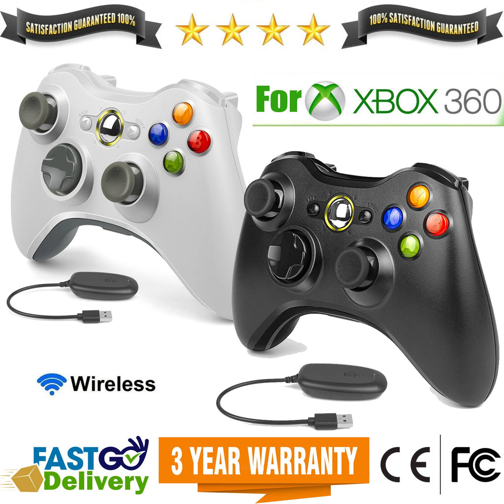 Wireless Wired Gamepad Controller For Microsoft Xbox 360/360 Slim PC Win 11 10 7