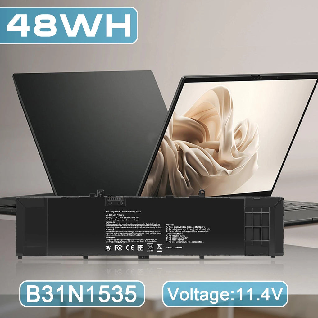 ?B31N1535 Battery For Asus Zenbook UX310 UX310UA UX310UQ UX410UA UX410UQ 48Wh