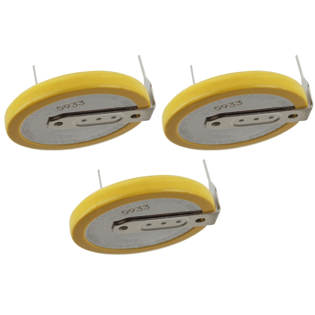 3x CR-2032/HSN 3V Lithium Coin Battery Horz 2 Pins Real Time Clock