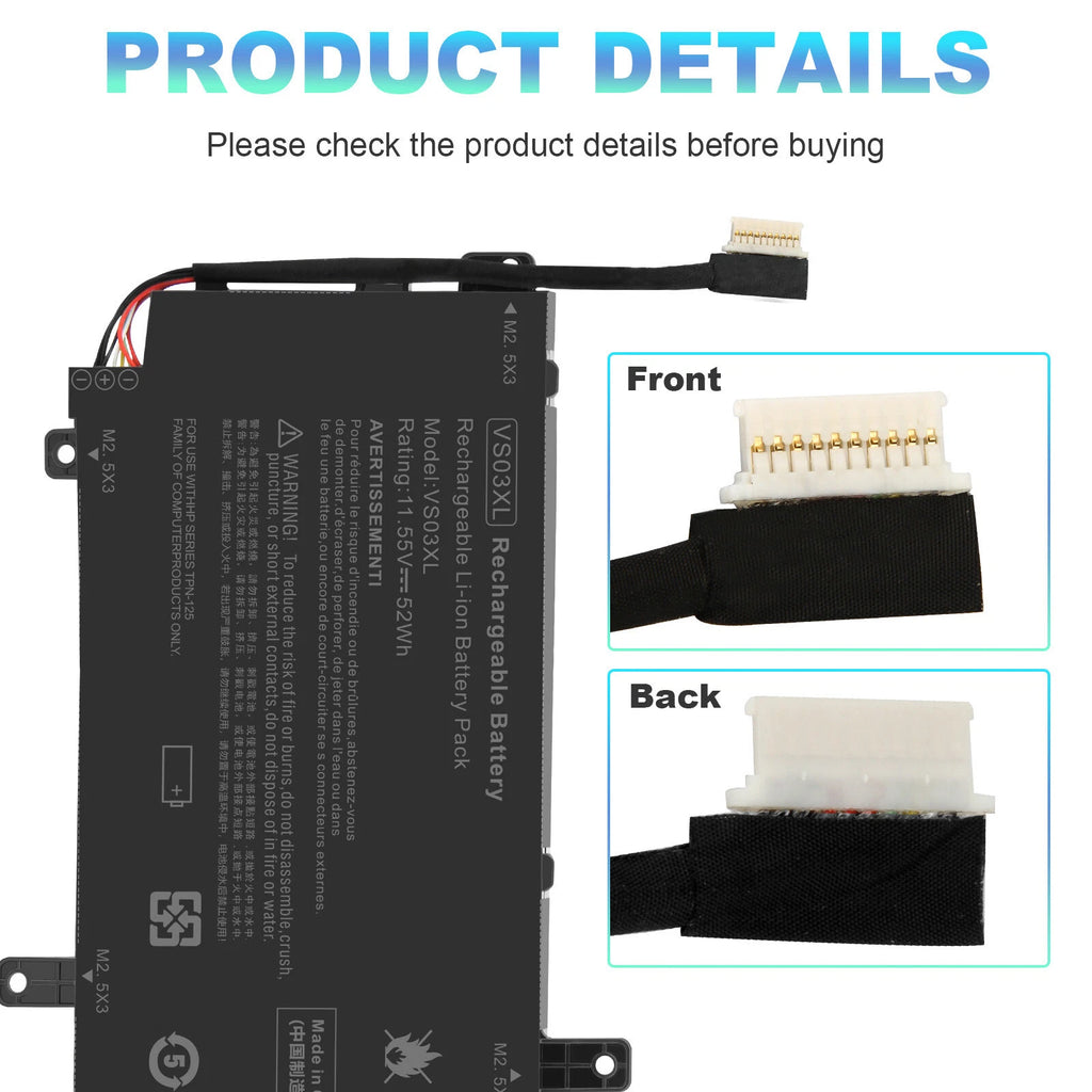 VS03XL Battery For HP ENVY 15-AS000 15-AS133CL 15-AS014WM 849047-541 849313-850