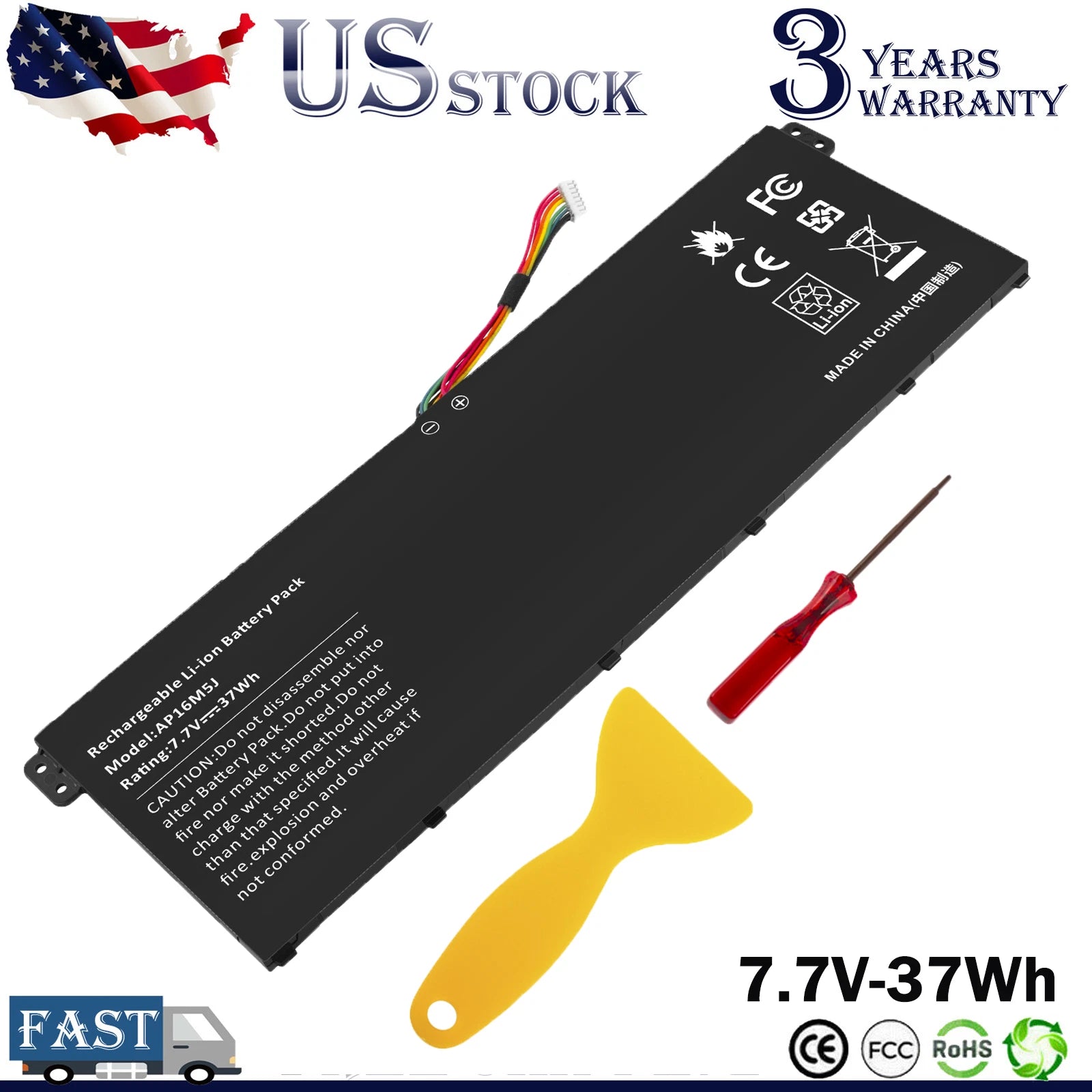 AP16M5J Battery for Acer Aspire ES1-523 3 A314-31 A315-21 A315-51 5 A515-51 37Wh