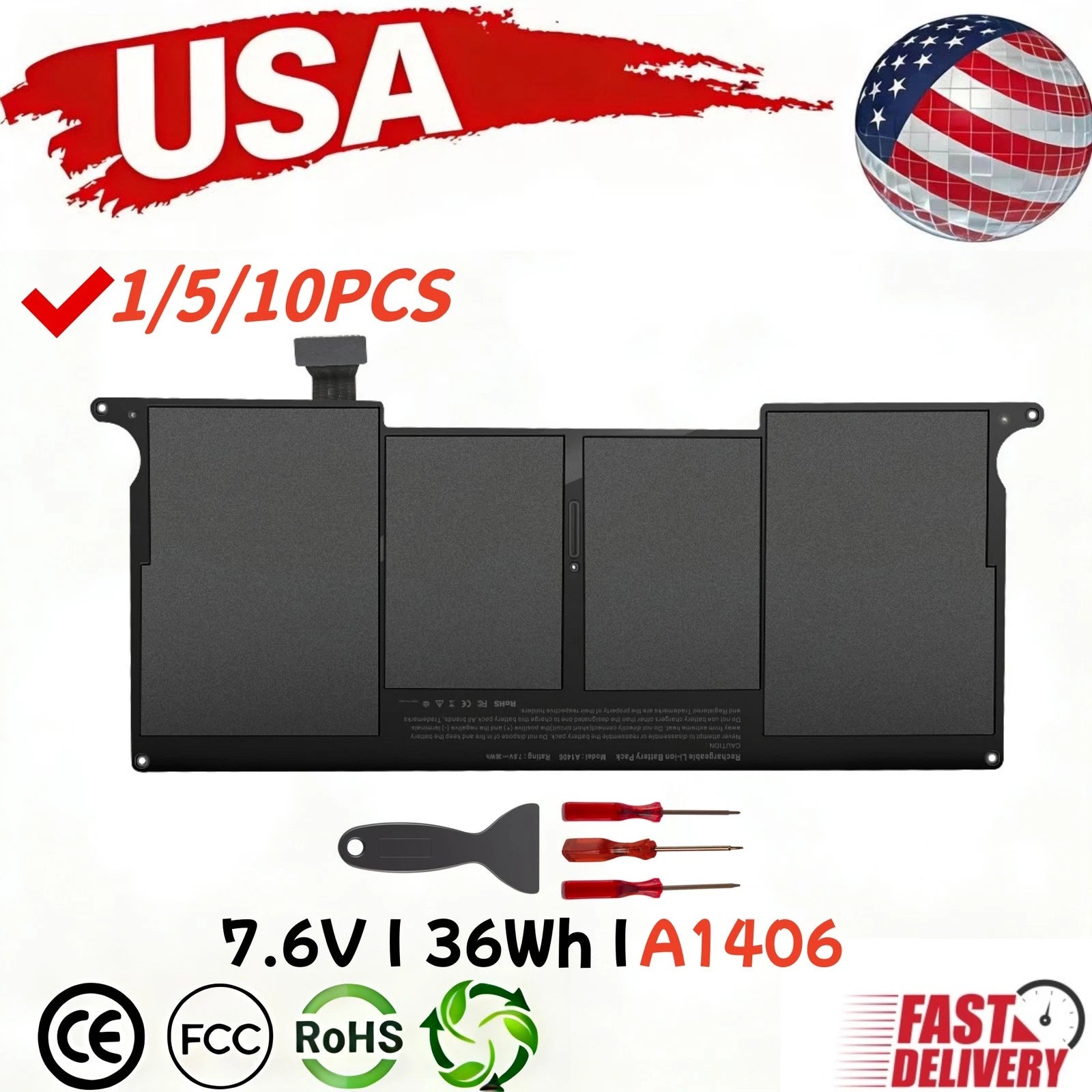 ?LOT 10x A1406 Battery For MacBook Air 11" A1465 Mid 2013 2014 Early 2015 A1495