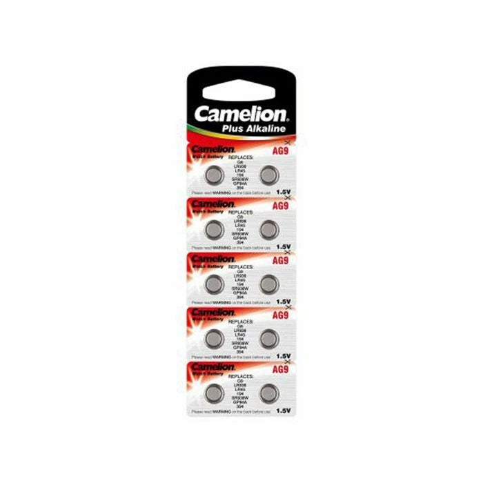 10 Pk Camelion AG9 394 D394 GP94 L936 LR45 S936 Alkaline Button Cell Battery