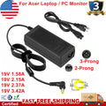 For Acer AC Adapter Laptop Charger Computer Monitor Power Supply 5.5*1.7mm Tip