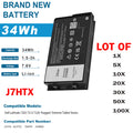 ?LOT J7HTX 7XNTR Battery For Dell Latitude 7202 7212 Rugged Extreme Tablet Serie