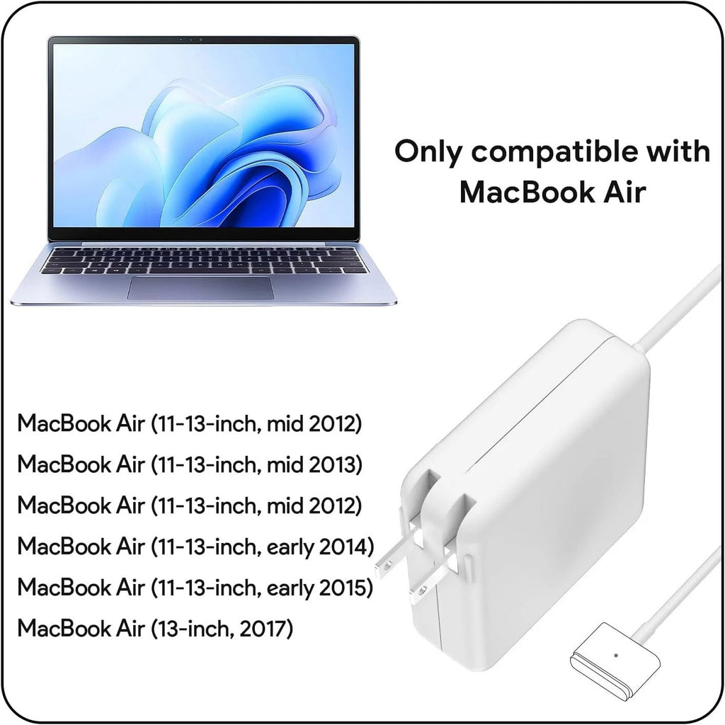 For 11" 13" Macbook Air 2012-2017 A1436 A1466 45W T-tip AC Power Adapter Charger