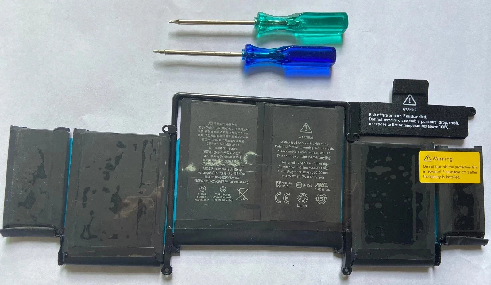 OEM A1582 A1502 Battery for Apple MacBook Pro 13 inch Retina Early 2015 Mid 2014