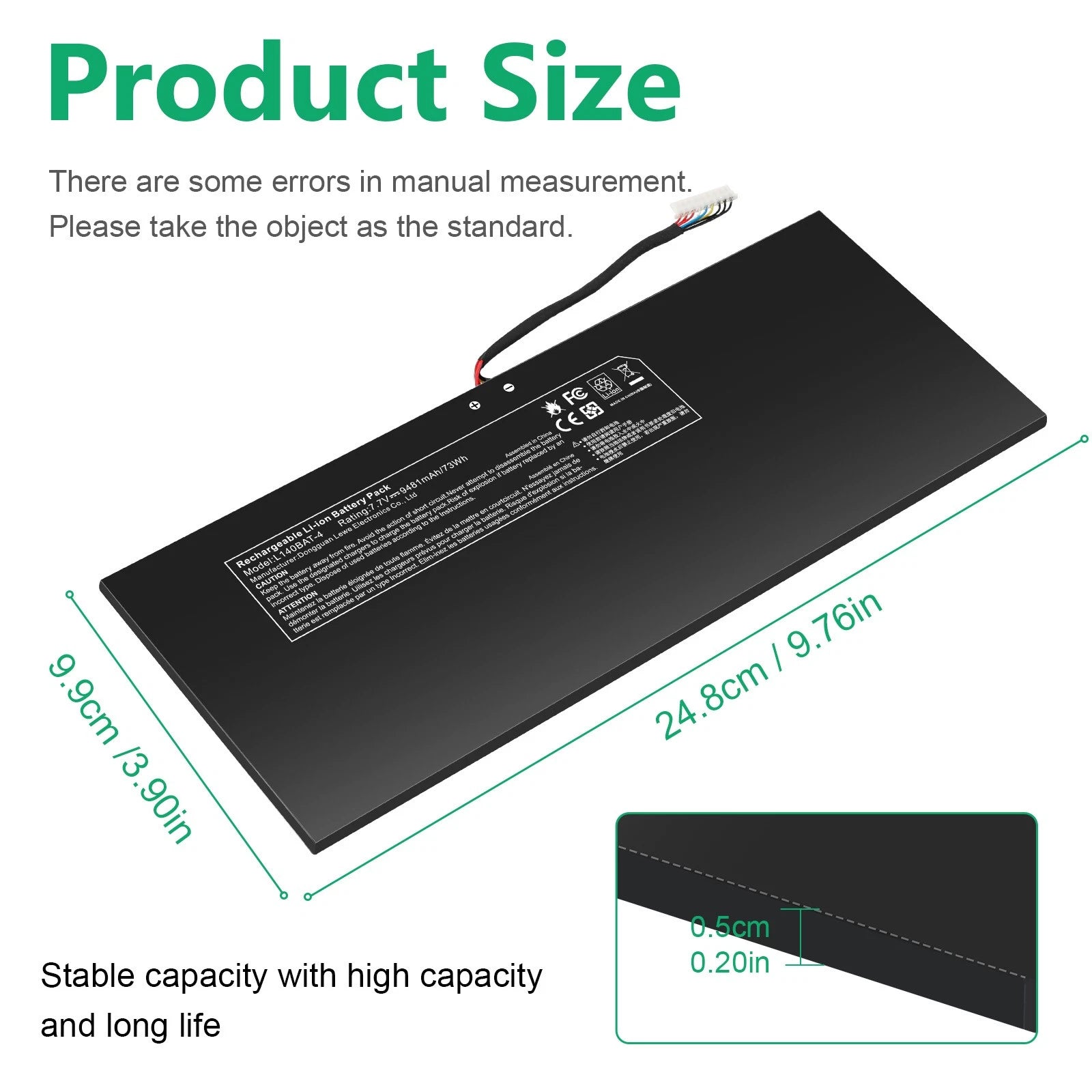 L140BAT-4 Battery For Schenker VIA 14 Late 2020 Wooking Jiasha ST Pro Serie 73WH