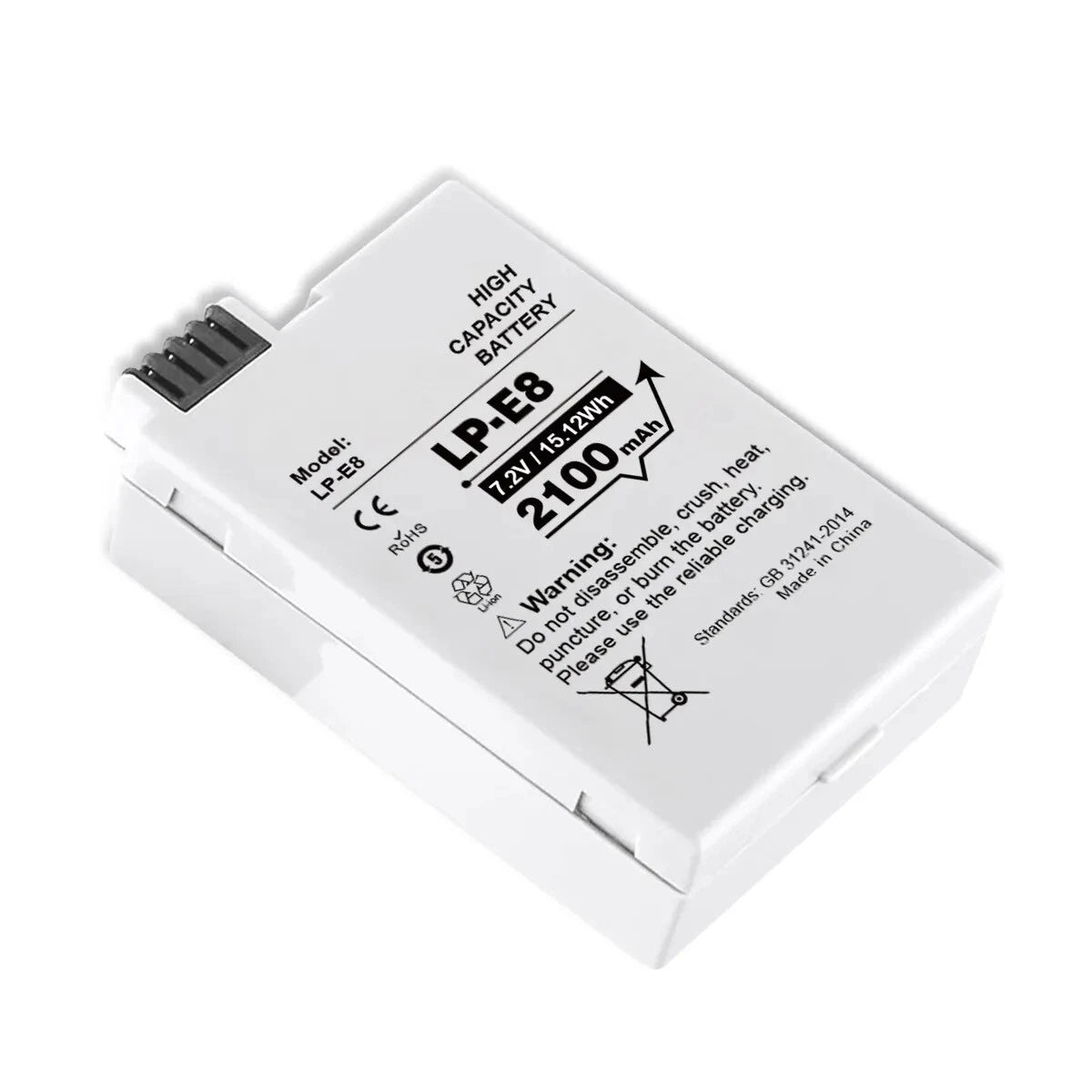 Replacement LP-E8 Battery for Canon EOS Cameras