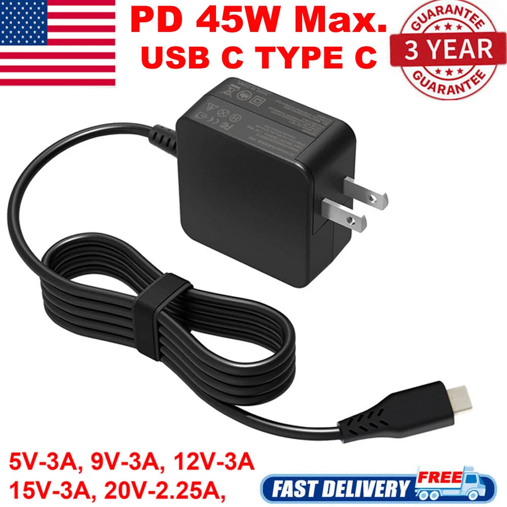 Adapter Charger For Samsung Chromebook Plus V2 XE520QAB XE521QAB XE525QBB B