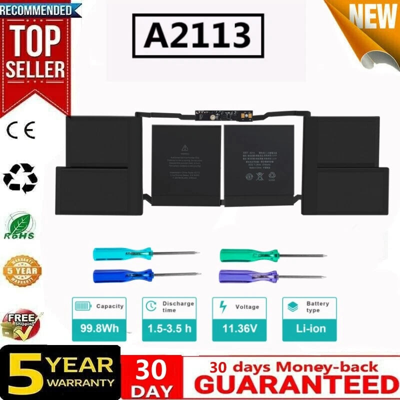 ?A2113 Battery for MacBook Pro 16" A2141(2019 2020 Version) EMC 3347 MVVL2LL/A