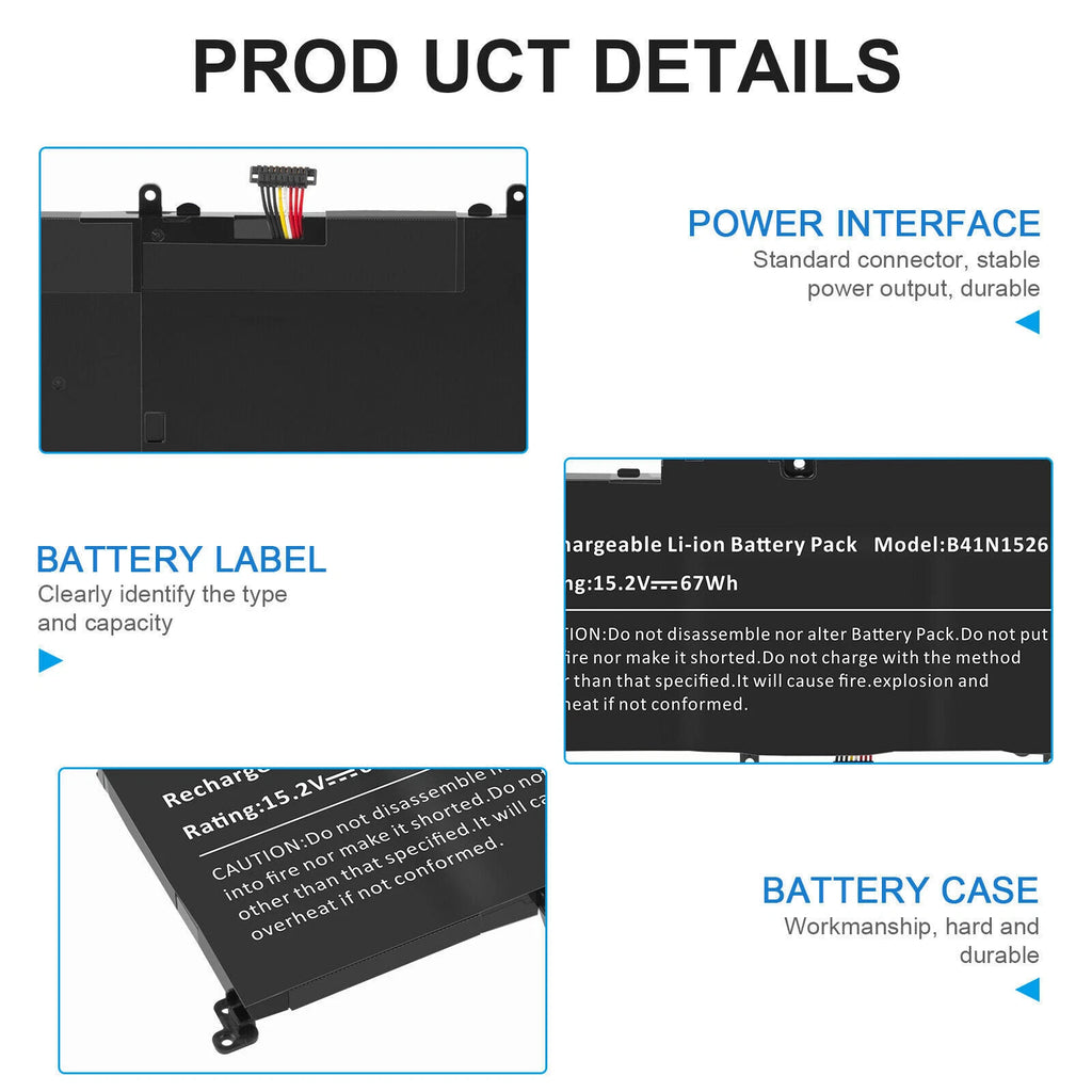 B41N1526 Battery for Asus ROG S5 Strix GL502 GL502V GL502VT S5VT6700 67Wh