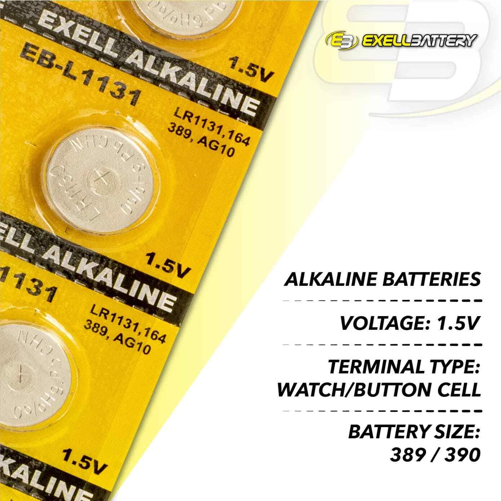 Exell Battery Alkaline Watch Batteries