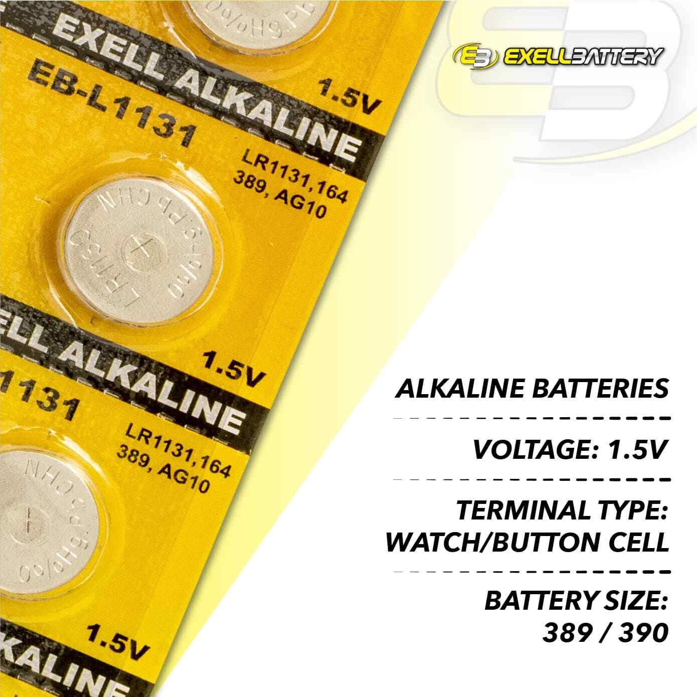 Exell Battery Alkaline Watch Batteries