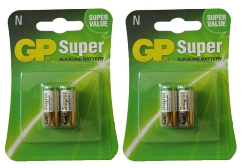 10 GP SUPER ALKALINE BATTERY SIZE N 4 BATTERIES E90 N LR1 MN9100 910A 5x2 Pack