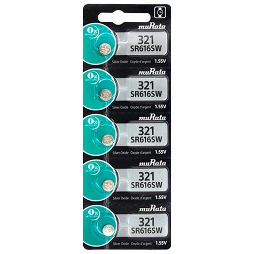 10 Murata Silver Oxide SR616SW SR616W SR616 1.55V Watch Battery - Replaces Sony