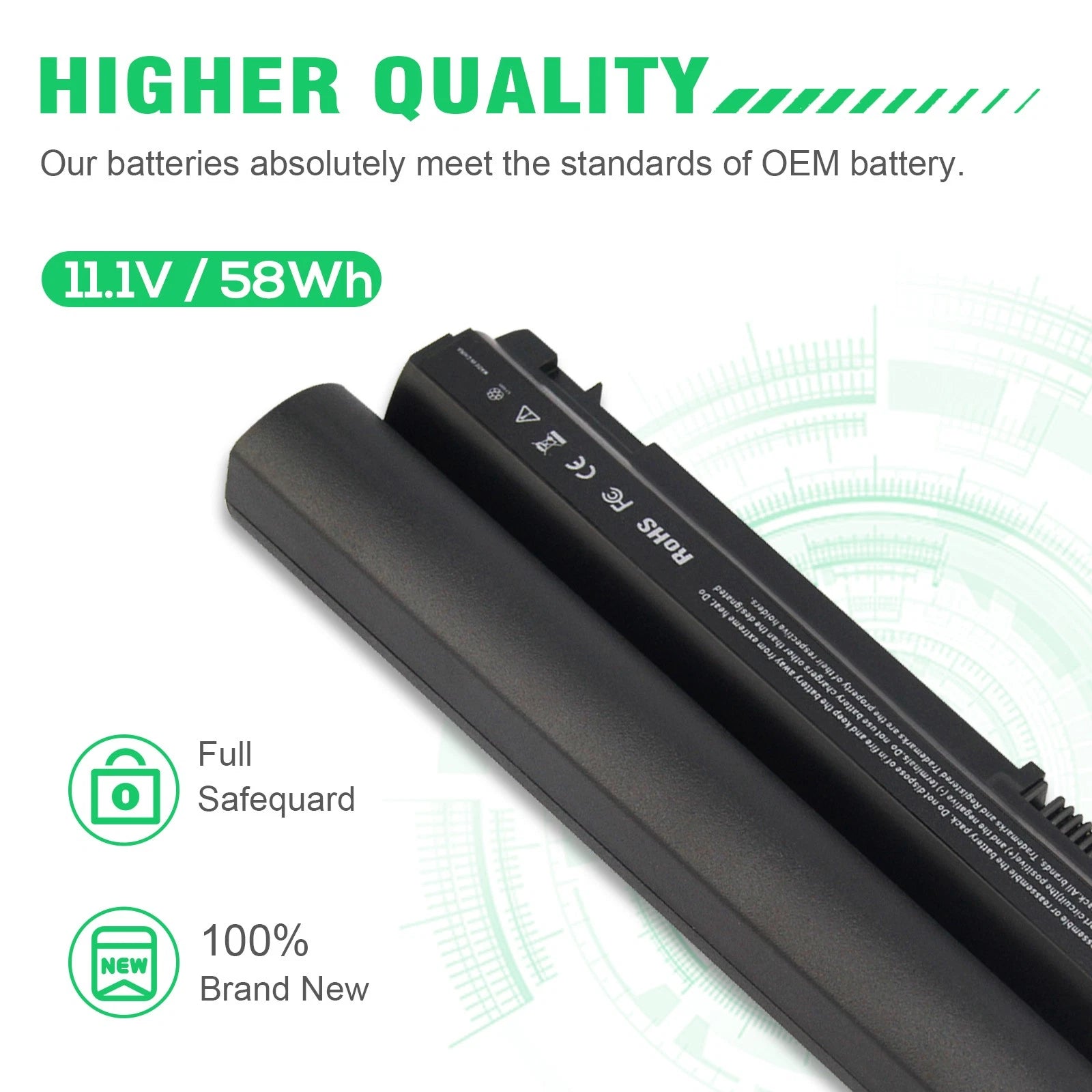 Battery For Dell Latitude E6320 E6120 E6330 7FF1K FRR0G RFJMW K4CP5 3W2YX J79X4