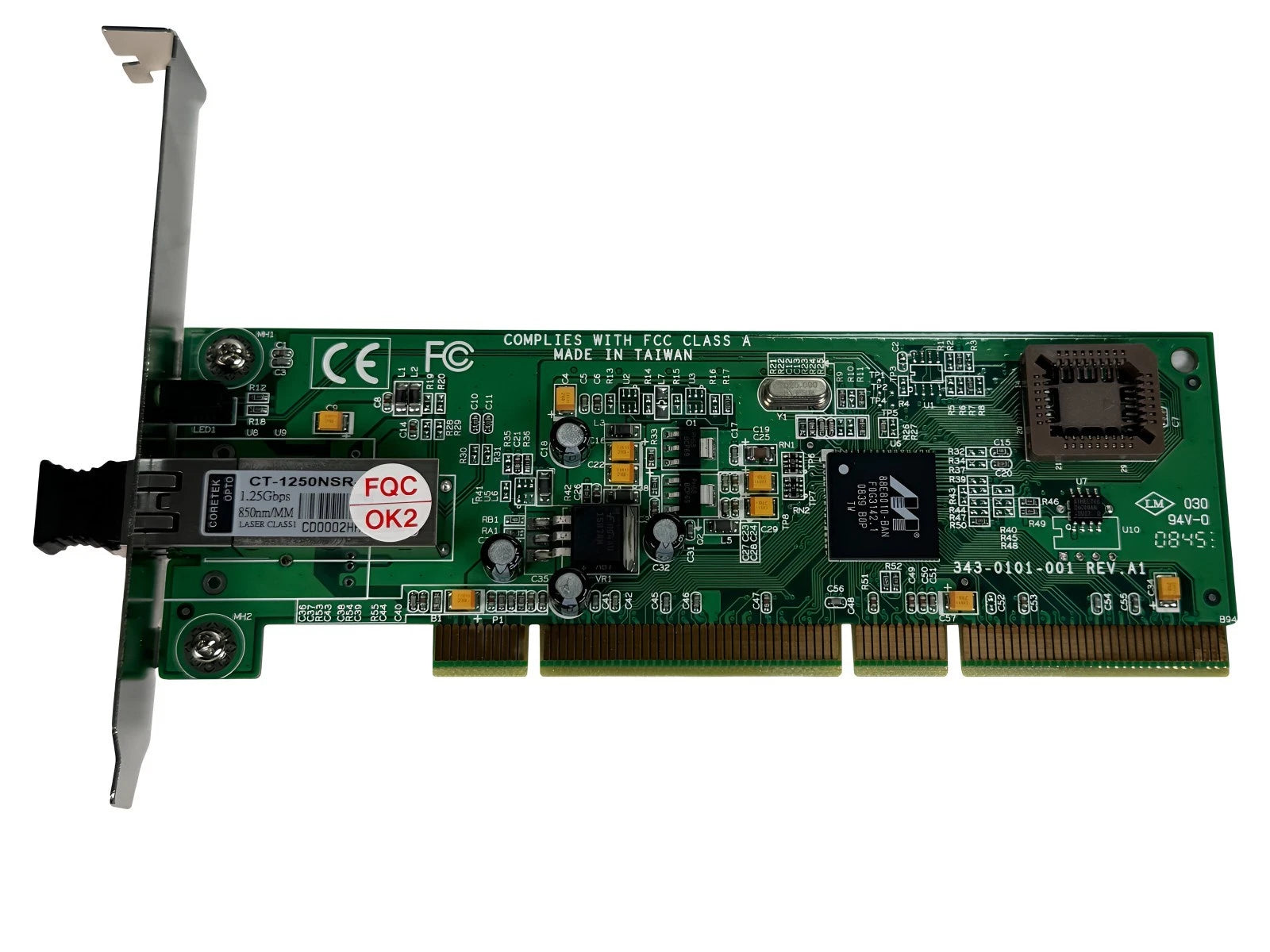 Transition Networks N-GSX-LC-01 Fiber PCI NIC CT-1250NSR 1000BASE-SX-LC