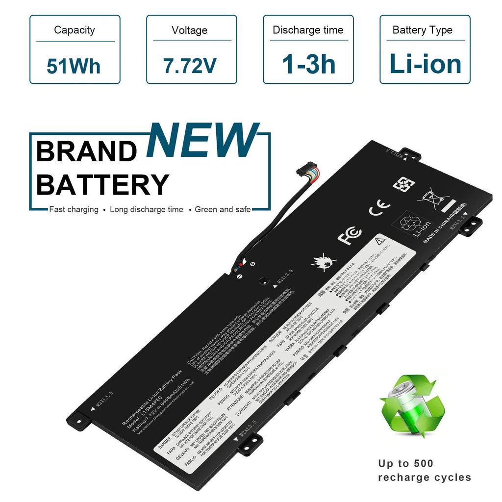 L18M4PE0 L18L4PE0 Battery For Lenovo Yoga C740-14IML 5B10W67296 5B10U40209 51Wh