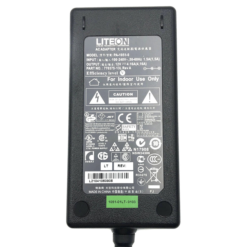 New Original Liteon PA-1051-0 770375-13L AC/DC Power Adapter 12V 4.16A 50W OEM
