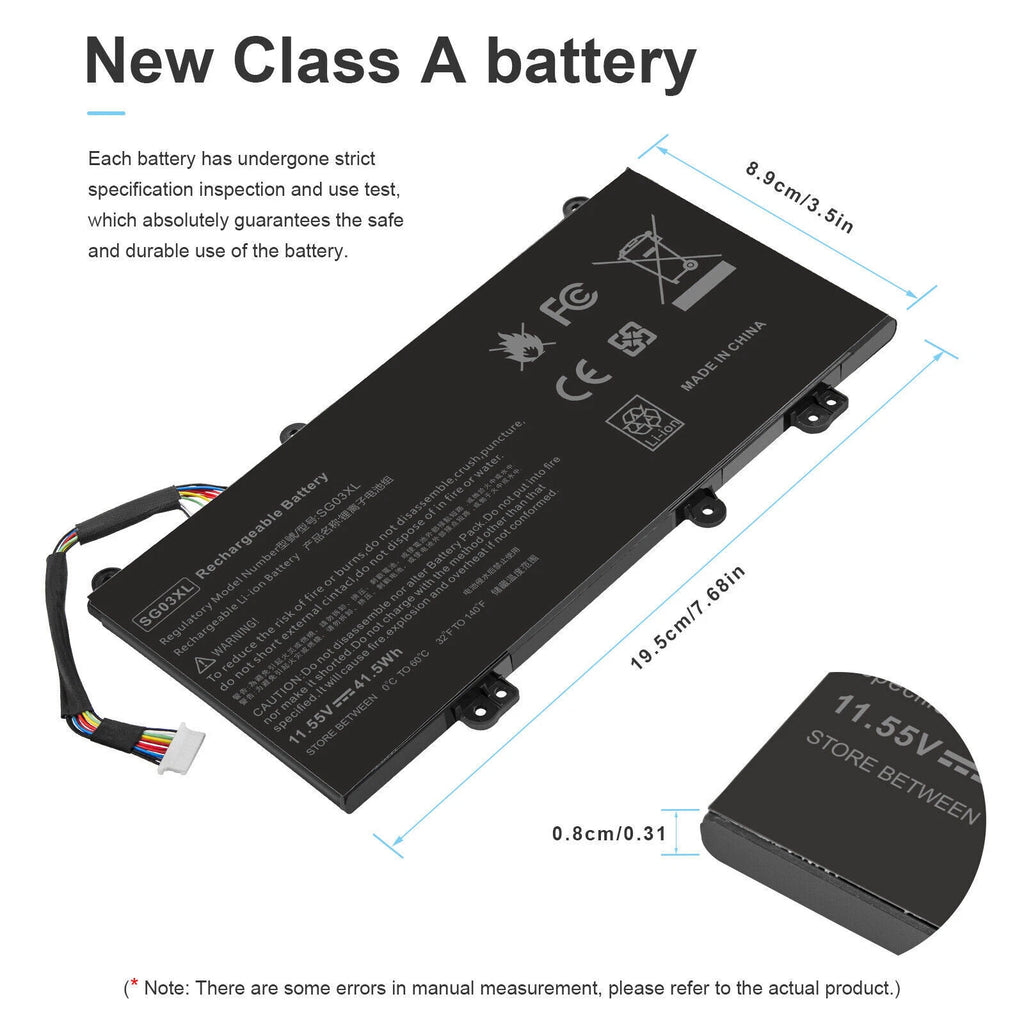 SG03XL Battery For HP Envy M7-U 17-U 17T-U M7-U009DX HSTNN-LB7F 849315-850 41.5W