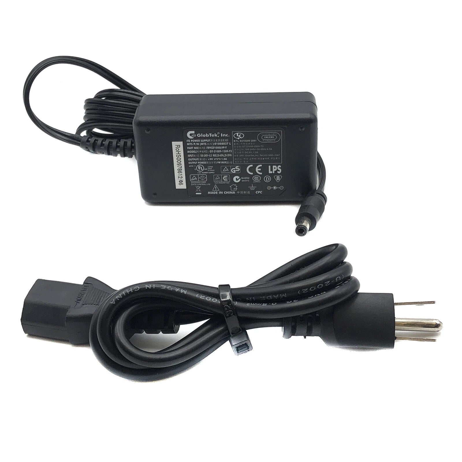 NEW Original GlobTek 9V AC Power Adapter For PAX A80 S80 POS Charger